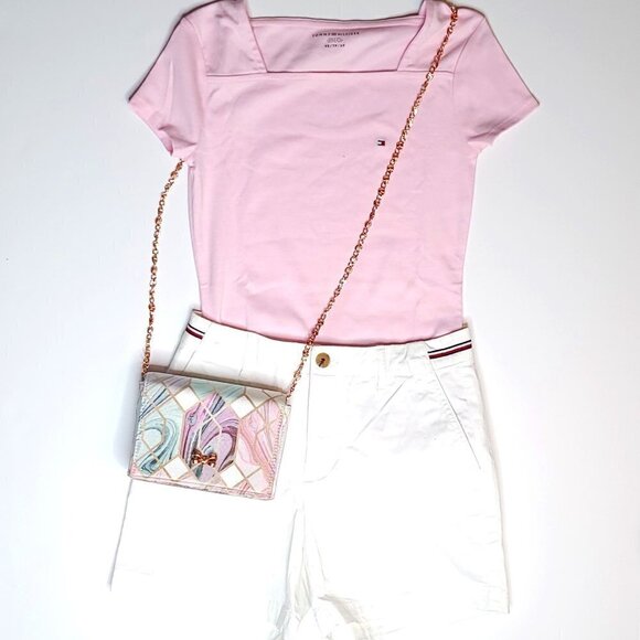 Tommy Hilfiger White Cotton Shorts Women's 00 NWT - Picture 2 of 10